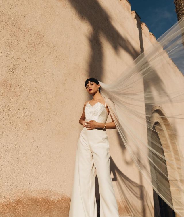 WARDA ➕ We are obsessed with the intricate details on our Warda jumpsuit by @salmarane. The perfect look for the modern bride - exclusively available at The Mews . . . #themewsloves