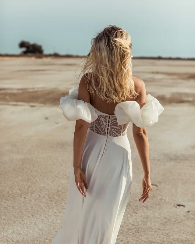 DETAILS ➕ We adore the back details of our Comet gown by @carolinetakvorian . . . #themewsloves