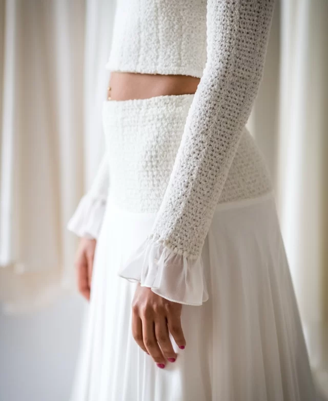 DETAILS ➕ Obsessed with the details of our Sienne & Bari by @lauredesagazan exclusively available at The Mews . . . #themewsloves 

#bridal
#weddingdress
#bridalstyle
#bridaldress
#bridalgown
#bridalmakeup
#bridalinspiration #bridalinspo