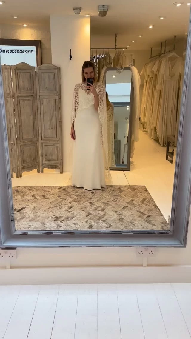 DETAILS ➕ Crushing hard for this look by @lauredesagazan - the Cambon cape & Lorca gown, a match made in heaven and exclusively available at The Mews . . . #themewsloves