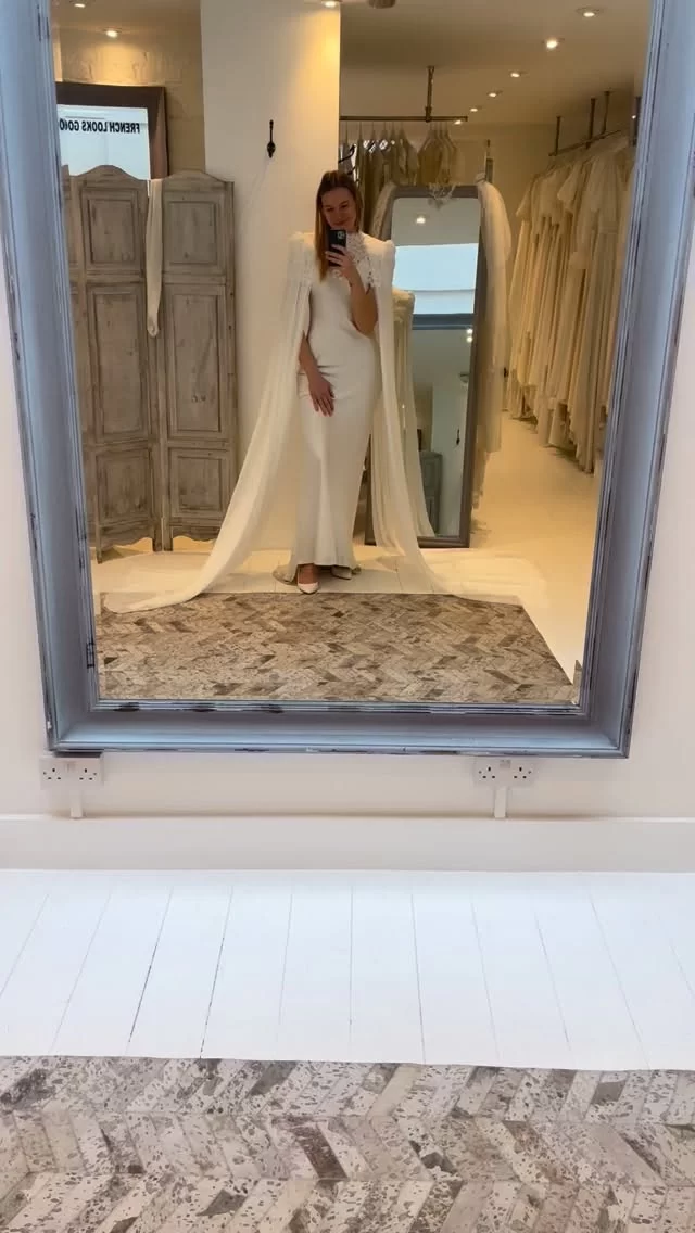 French lace meets unapologetic drama - the Racine Cape by @victoirevermeulen is elegance with an edge . . . #themewsloves