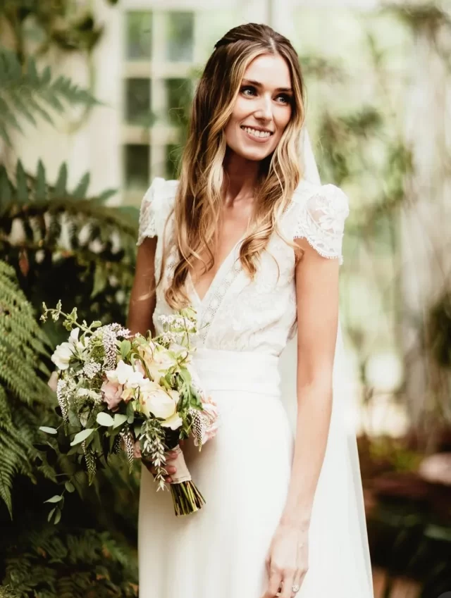 MEWS BRIDE ➕ Undone romance - our real bride in Ellis by @lauredesagazan where French Calais lace meets fluid silk. Effortless. Refined. Modern . . . #themewsbrides 

Photo @ferngodfreyweddings