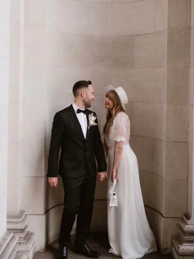 MEWS BRIDE ➕ Our beautiful bride Francine looking très jolie wearing @lauredesagazan . . . #themewsbrides
