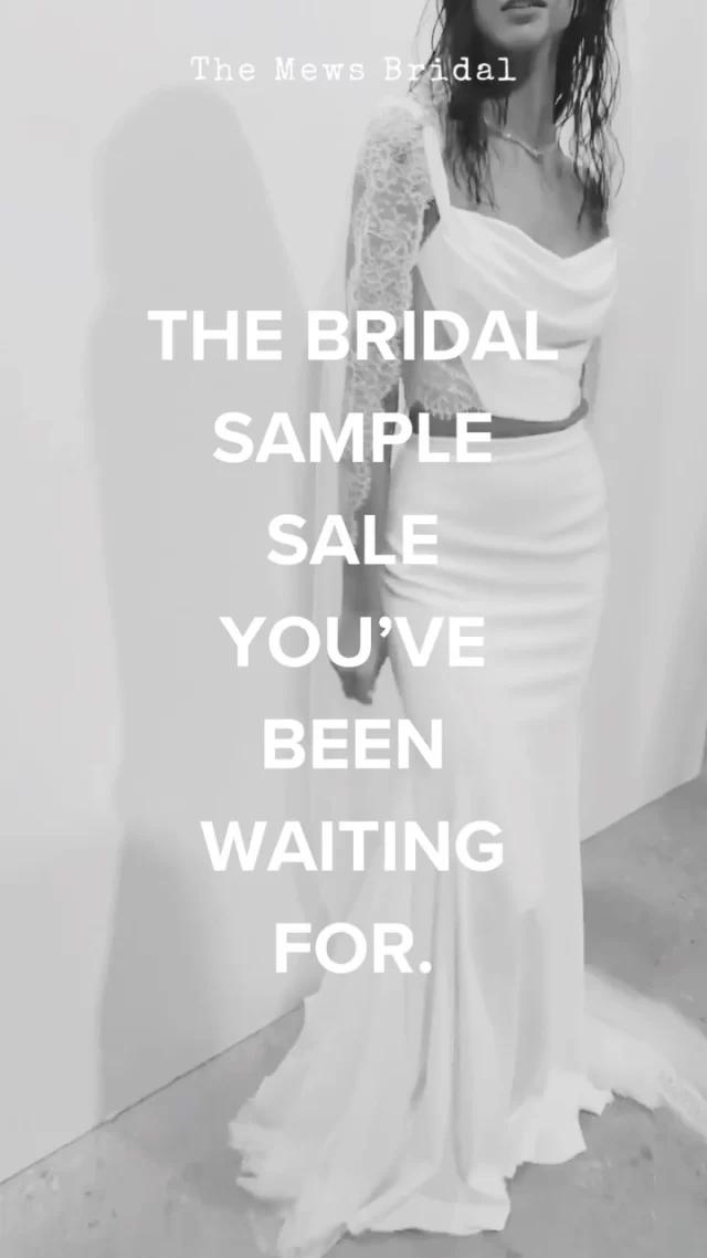Your dream dress is waiting…

Join us for our Bridal Sample Sale from 18th–22nd August and discover beautiful designer gowns at exclusive sample sale prices.

Limited appointments available.

Book yours today via the 🔗 in our bio . . . #themewsloves
